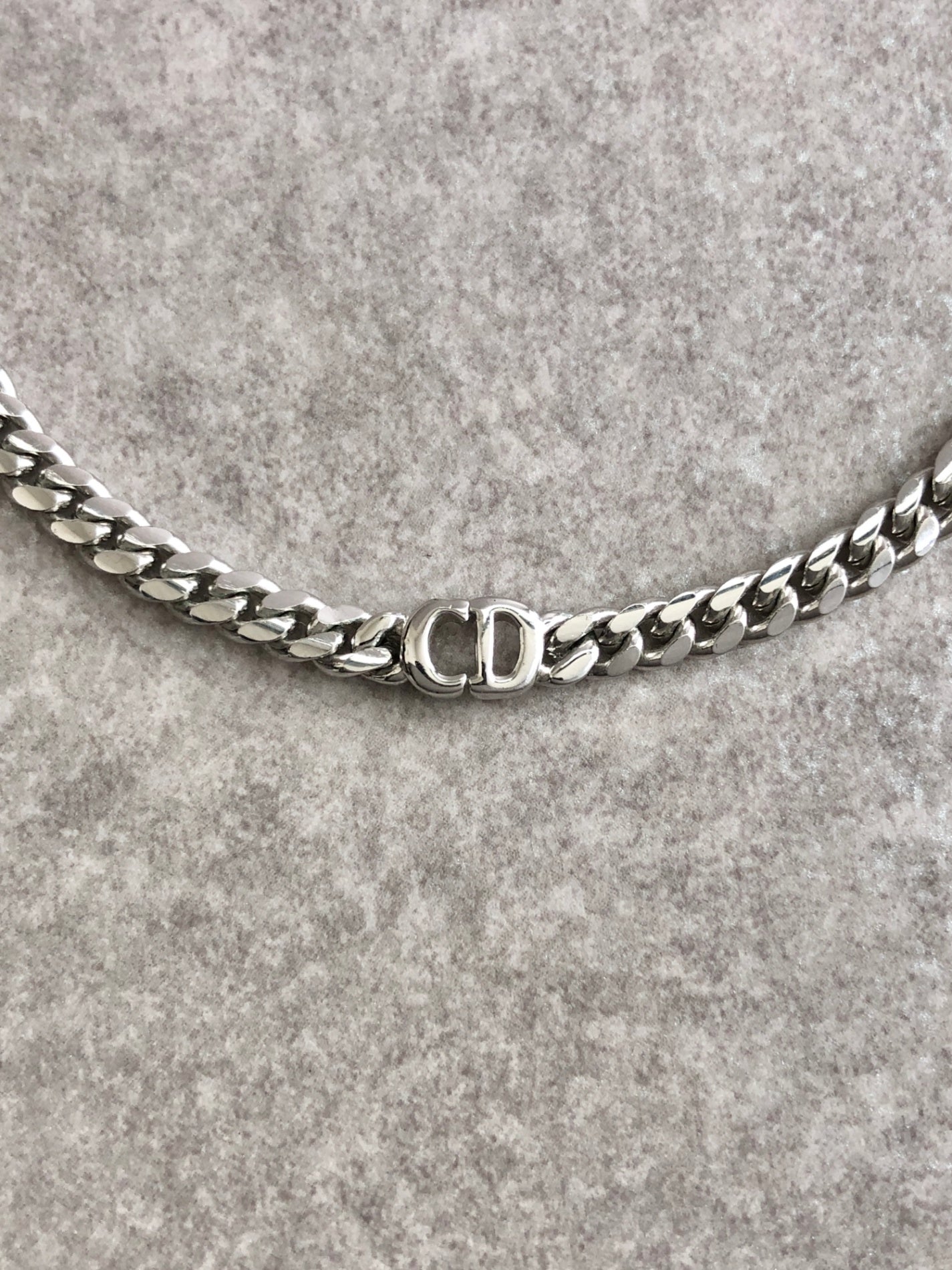 Christian Dior CD Logo Bracelet Silver Vintage isyvk5