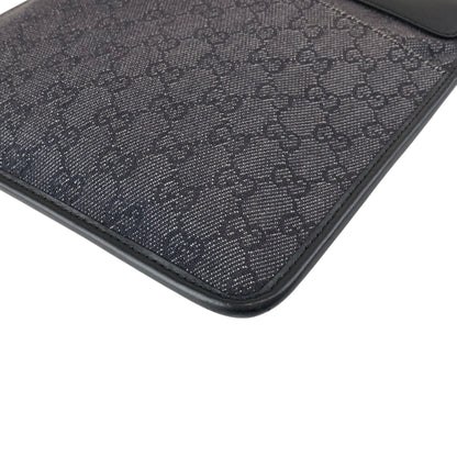 GUCCI GG Canvas Shoulder bag Black Vintage uzkpxi