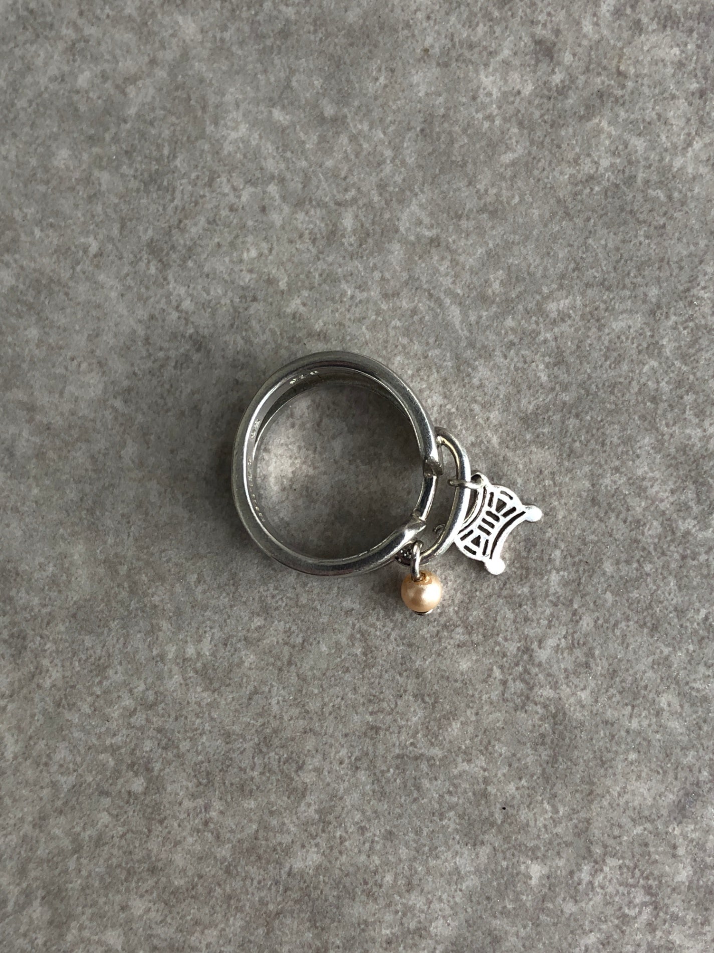 CELINE Blason Ring Silver SILVER925 Vintage jnpxi7