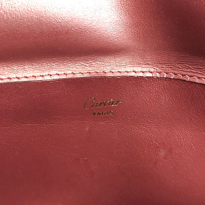 Cartier Logo Shoulder bag Bordeaux Vintage 78rekj