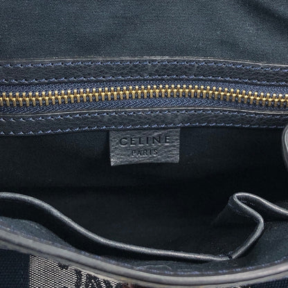 CELINE Blason Handbag Gray Vintage zrgr2s