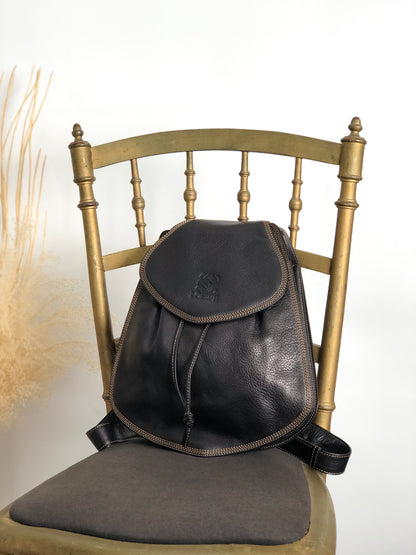 LOEWE Anagram Backpack Black Vintage 53w2pp