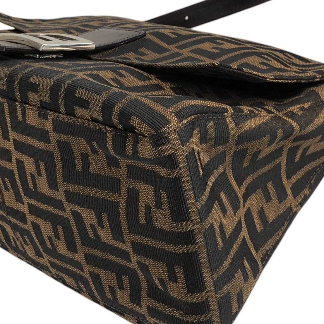 FENDI Zucca Shoulder bag Brown Vintage uipu4g