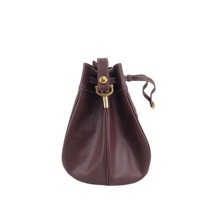 Cartier Logo Drawstring Shoulder bag Bordeaux Vintage au4y6u