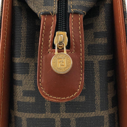 FENDI Zucca Logo Handbag Boston bag Brown Vintage ewdytc