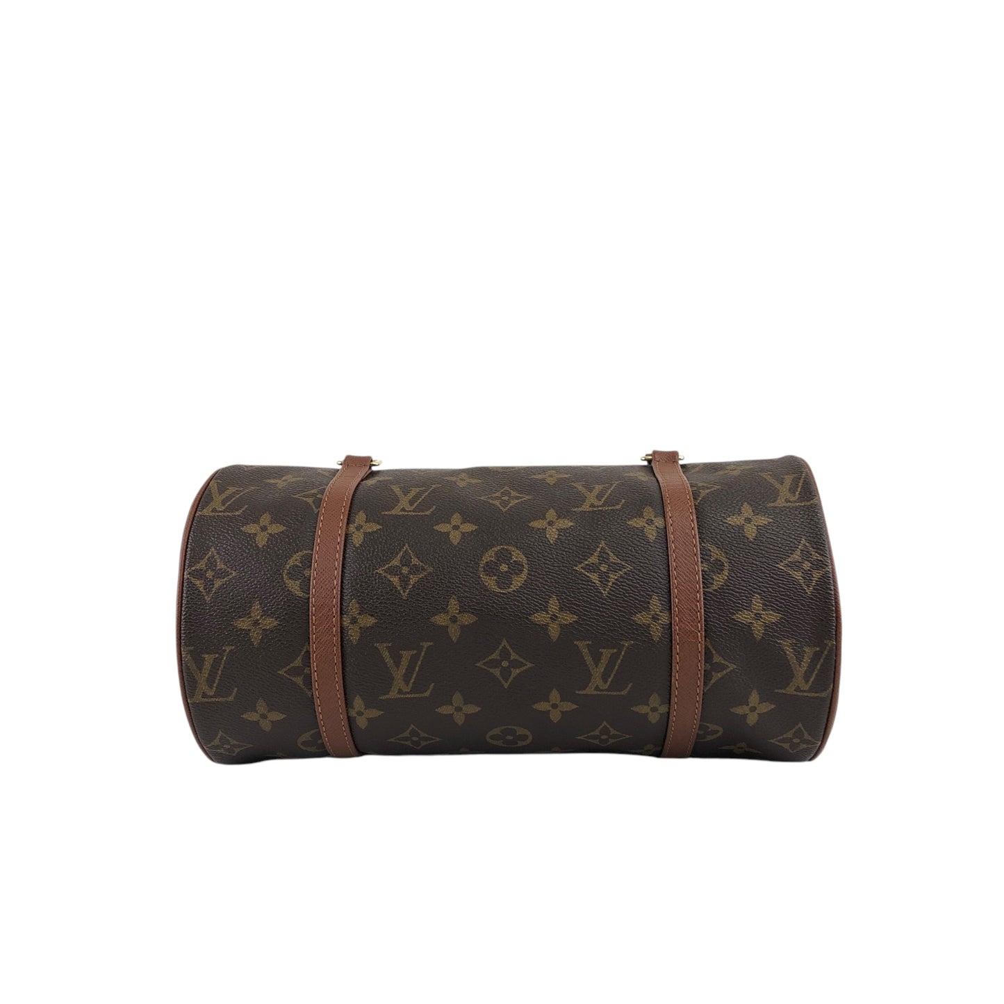 LOUIS VUITTON Monogram Handbag Brown Vintage s8bvhc