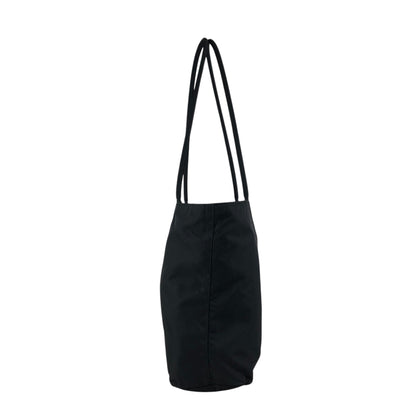PRADA Tessuto Triangle Logo Handbag Totebag Black Vintage prni67