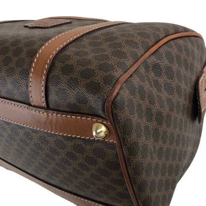 CELINE Macadam Blason Handbag Boston bag Brown Vintage w8k28k