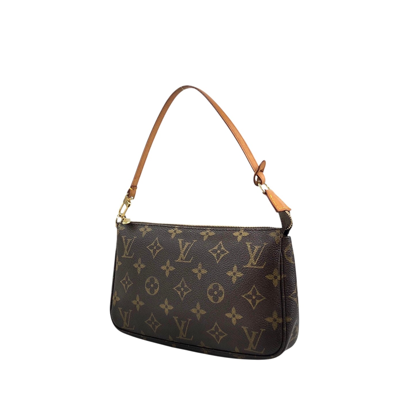 LOUIS VUITTON Monogram Small Handbag Brown M51980 Vintage vvdnun