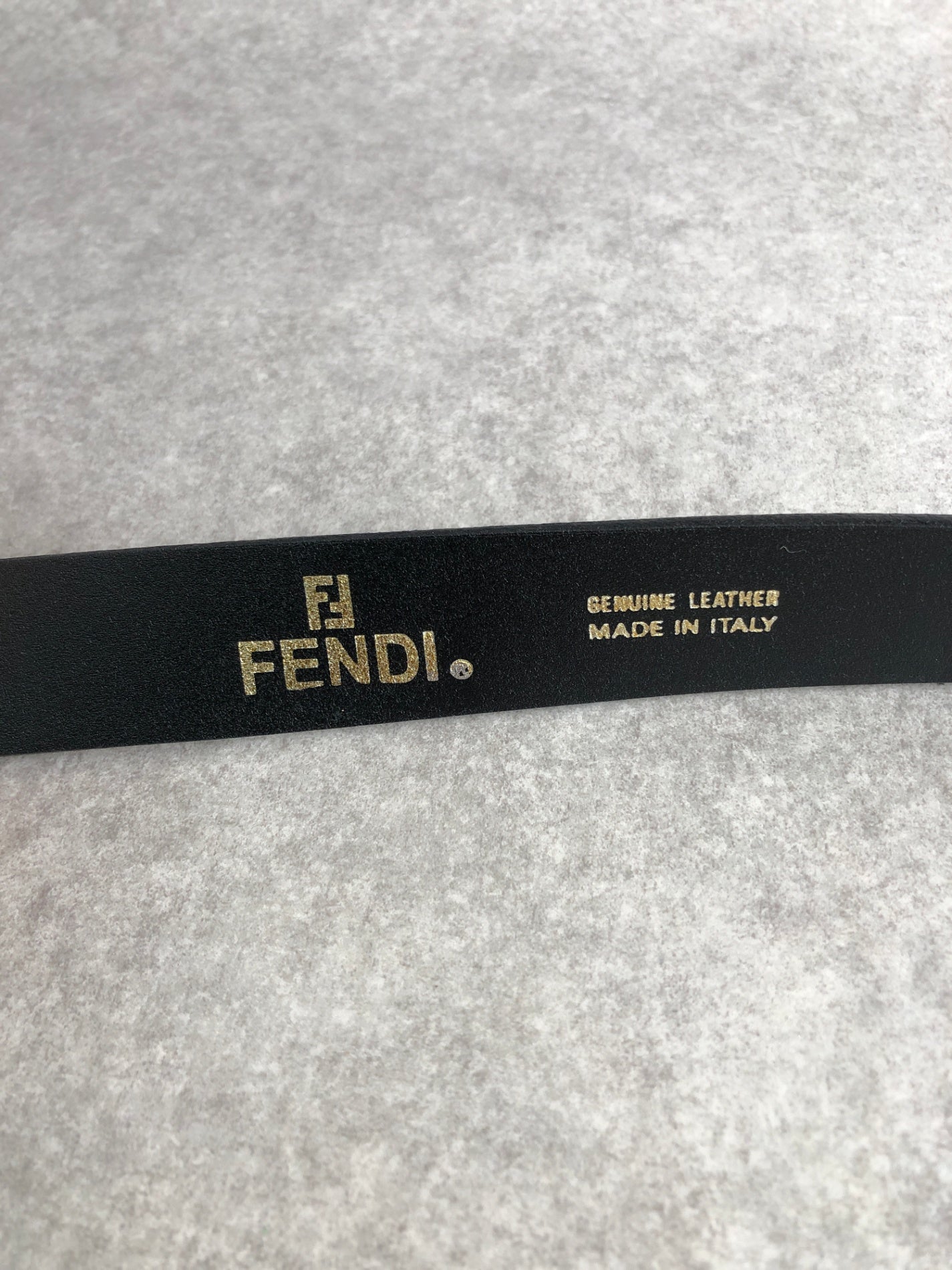 FENDI Logo Belt Black Vintage bbih28