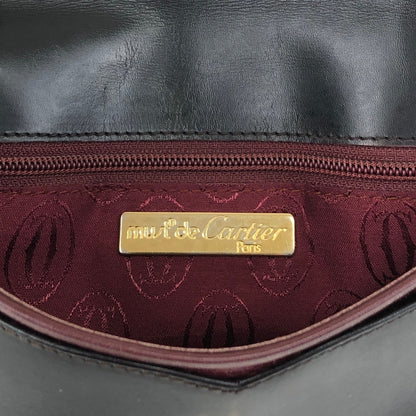 Cartier Logo Shoulder bag Black Vintage hvng2e