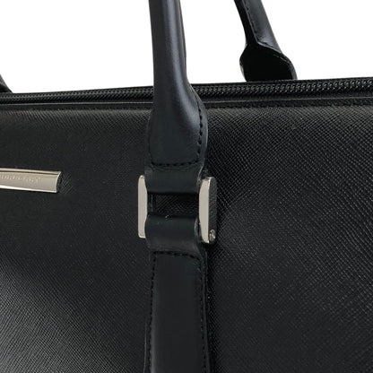 BURBERRY Logo Handbag Black Vintage 6vdsyy