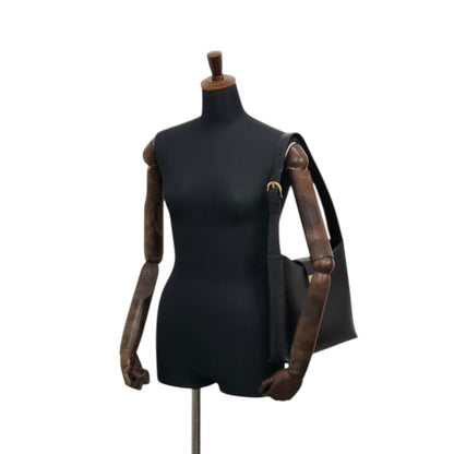 Salvatore Ferragamo Gancini Shoulder bag Black Vintage vn6tps