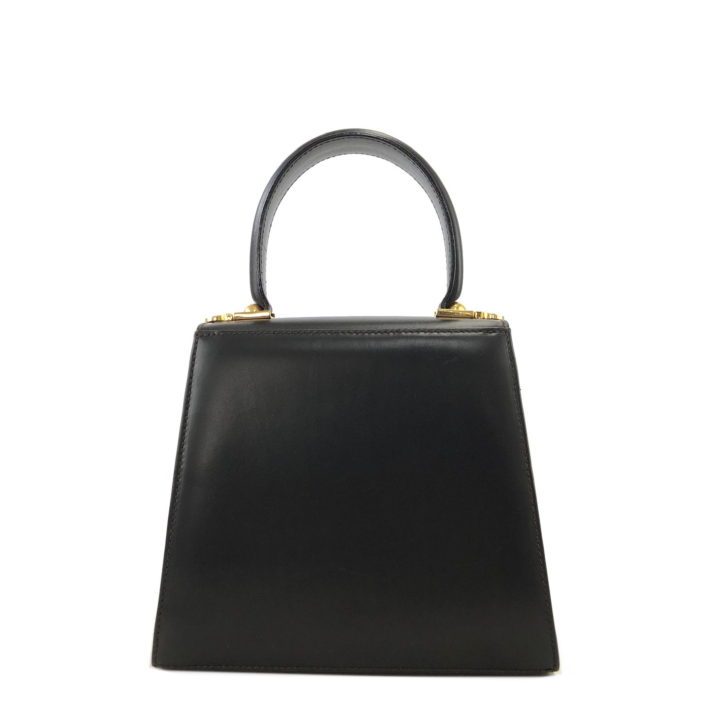 Salvatore Ferragamo Gancini Leather Two-way Top Handle Handbag Shoulder bag Brown Vintage 5nrmgt
