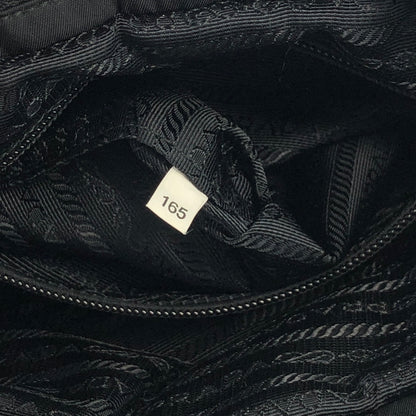 PRADA Logo Ribbon Nylon Leather Two-way Crossbody Shoulder bag Totebag Black Vintage c6kcye