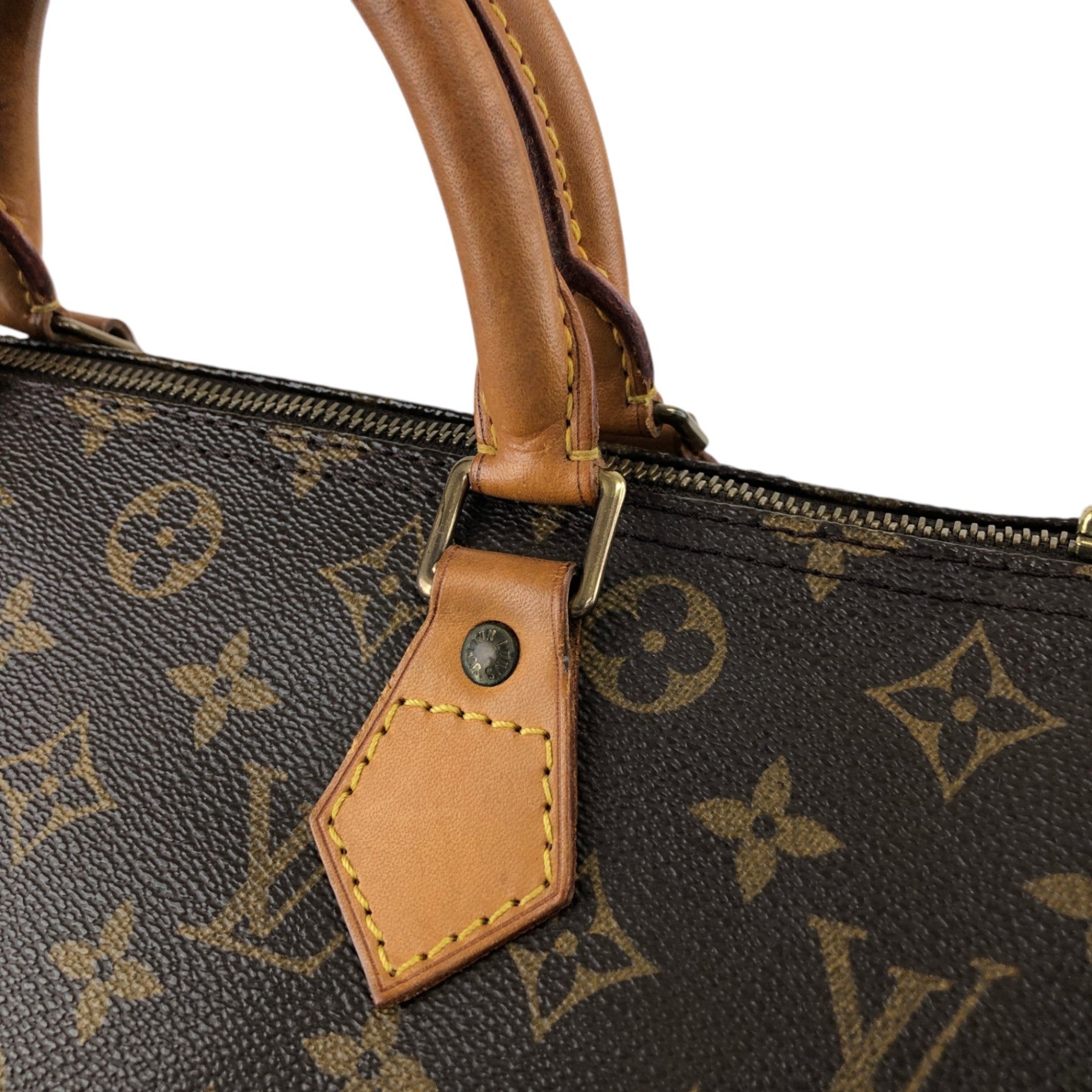 LOUIS VUITTON Monogram Small Boston bag Handbag Brown Vintage