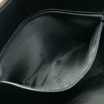 GUCCI Jackie Two-way Handbag Shoulder bag Black Vintage 4e6ara