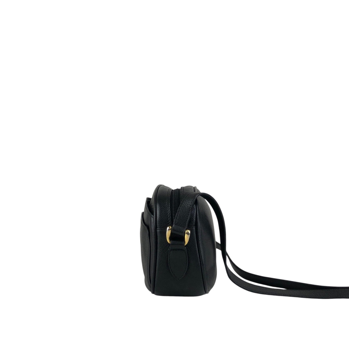 GUCCI GG Logo Motif Shoulder bag Black Vintage batagd