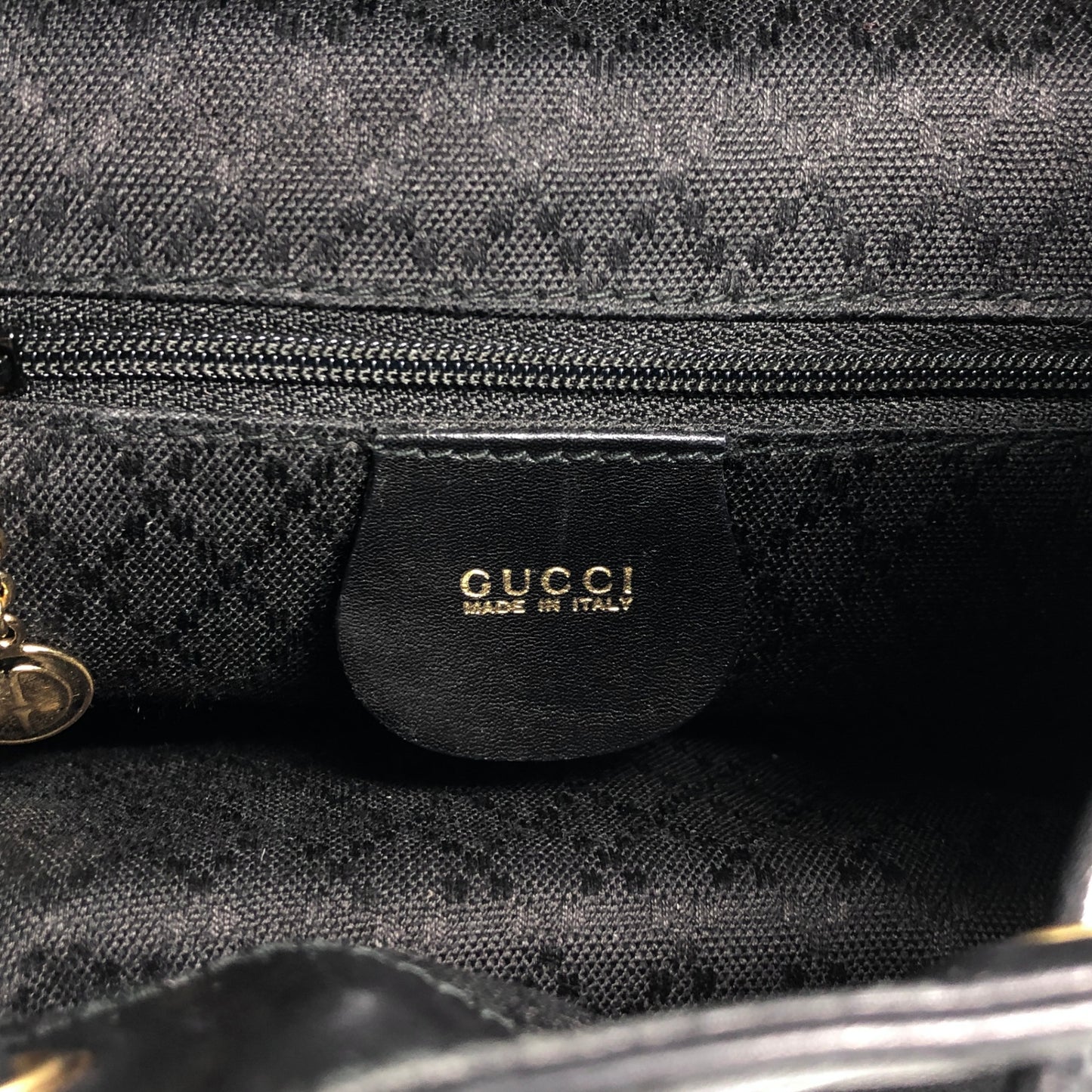 GUCCI Bamboo Backpack Black Vintage tfjt8e