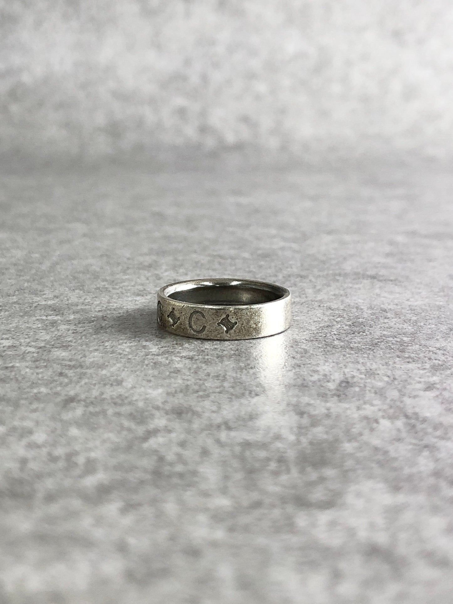 CELINE Ring Silver Vintage a56ptn