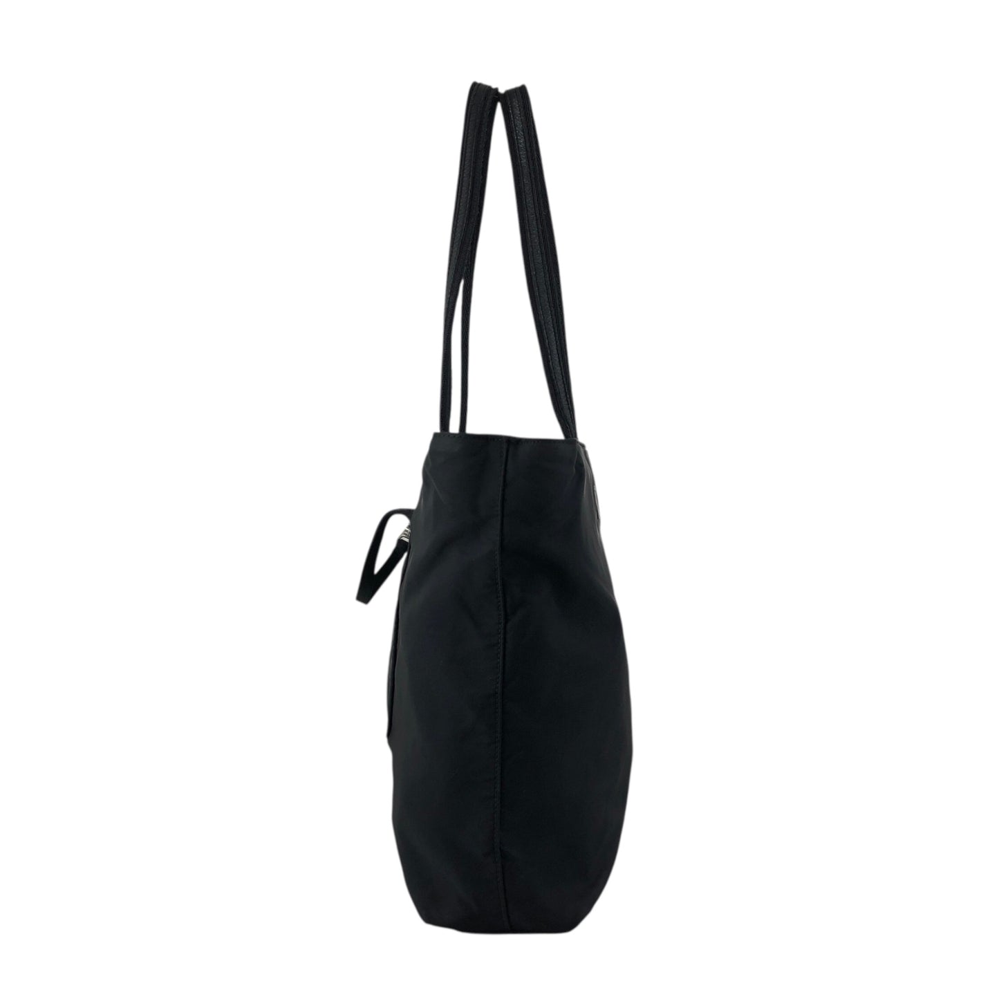 PRADA Tessuto Triangle Logo Totebag Black Vintage f4iv53