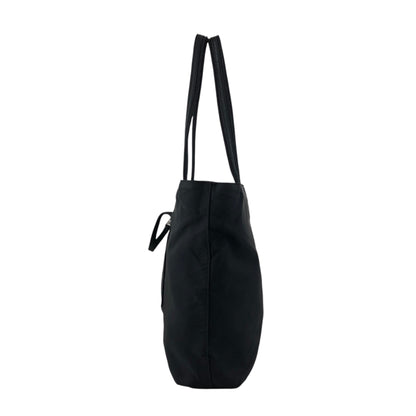 PRADA Tessuto Triangle Logo Totebag Black Vintage f4iv53