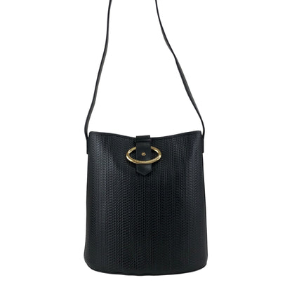 Christian Dior Logo Shoulder bag Black Vintage ysncmj