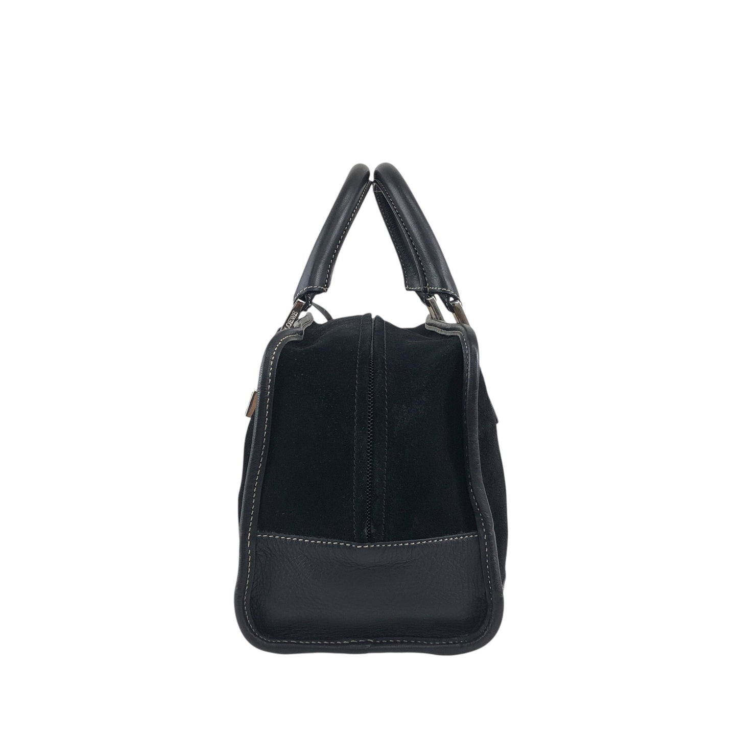 LOEWE Amazona28 Small Boston bag Handbag Black Vintage cbreh6
