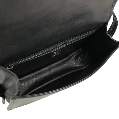 CELINE Gancini Shoulder bag Black Vintage dcwmsj