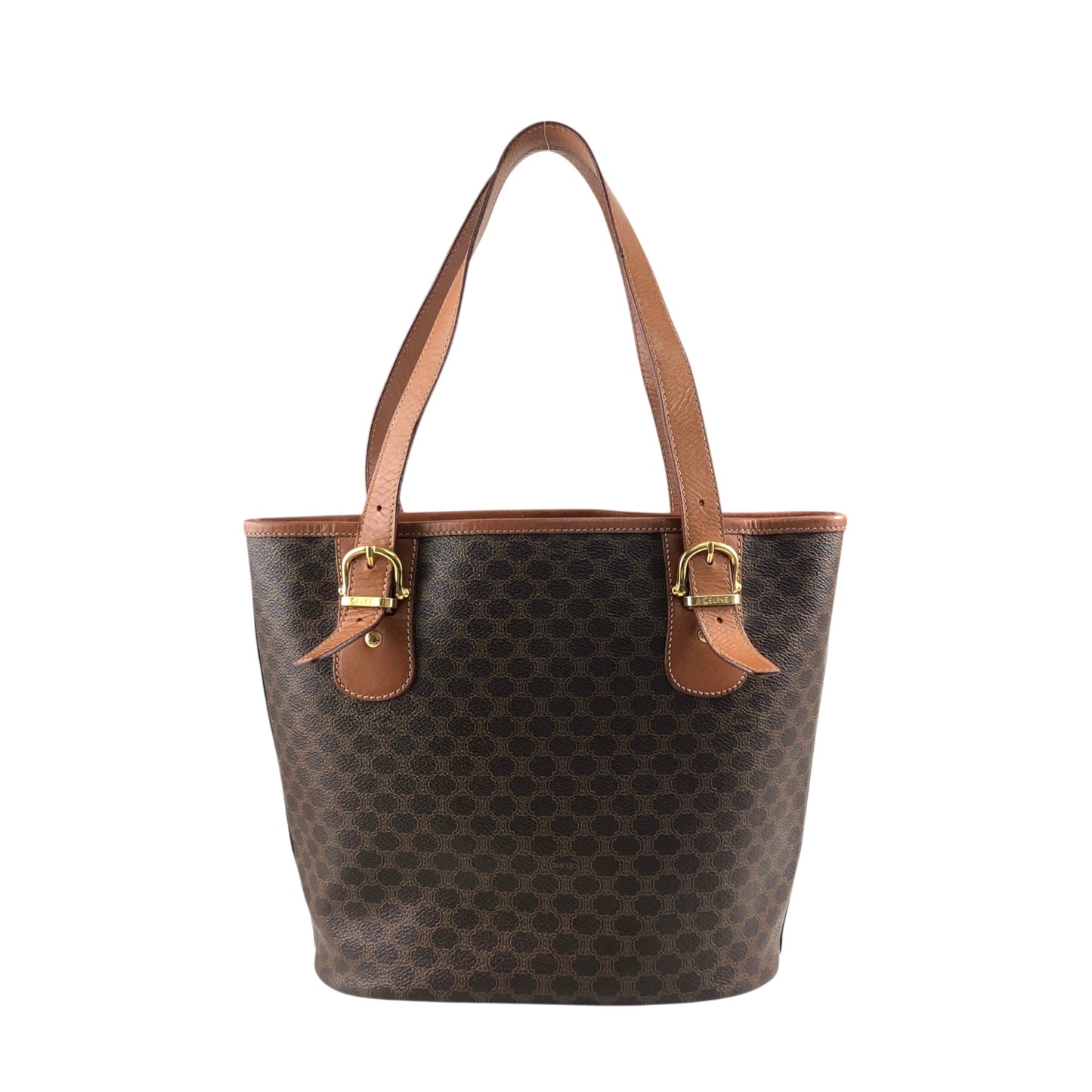 CELINE Macadam Blason Totebag Brown Vintage yvj7zp