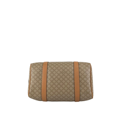 CELINE Macadam Blason Two-way Handbag Shoulder bag Beige Vintage erwjct