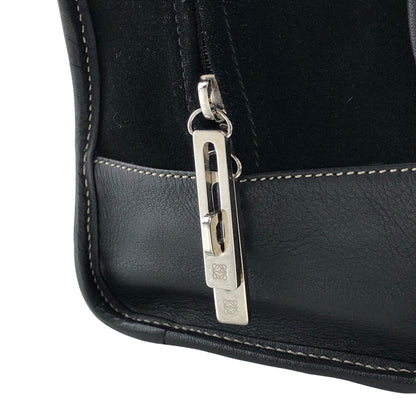 LOEWE Amazona28 Small Boston bag Handbag Black Vintage cbreh6