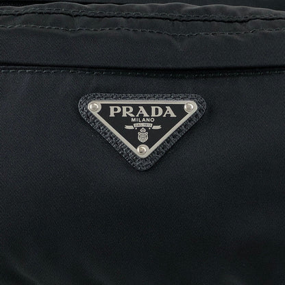 PRADA Tessuto Triangle Logo Sling bag Black Vintage 5xz3sa