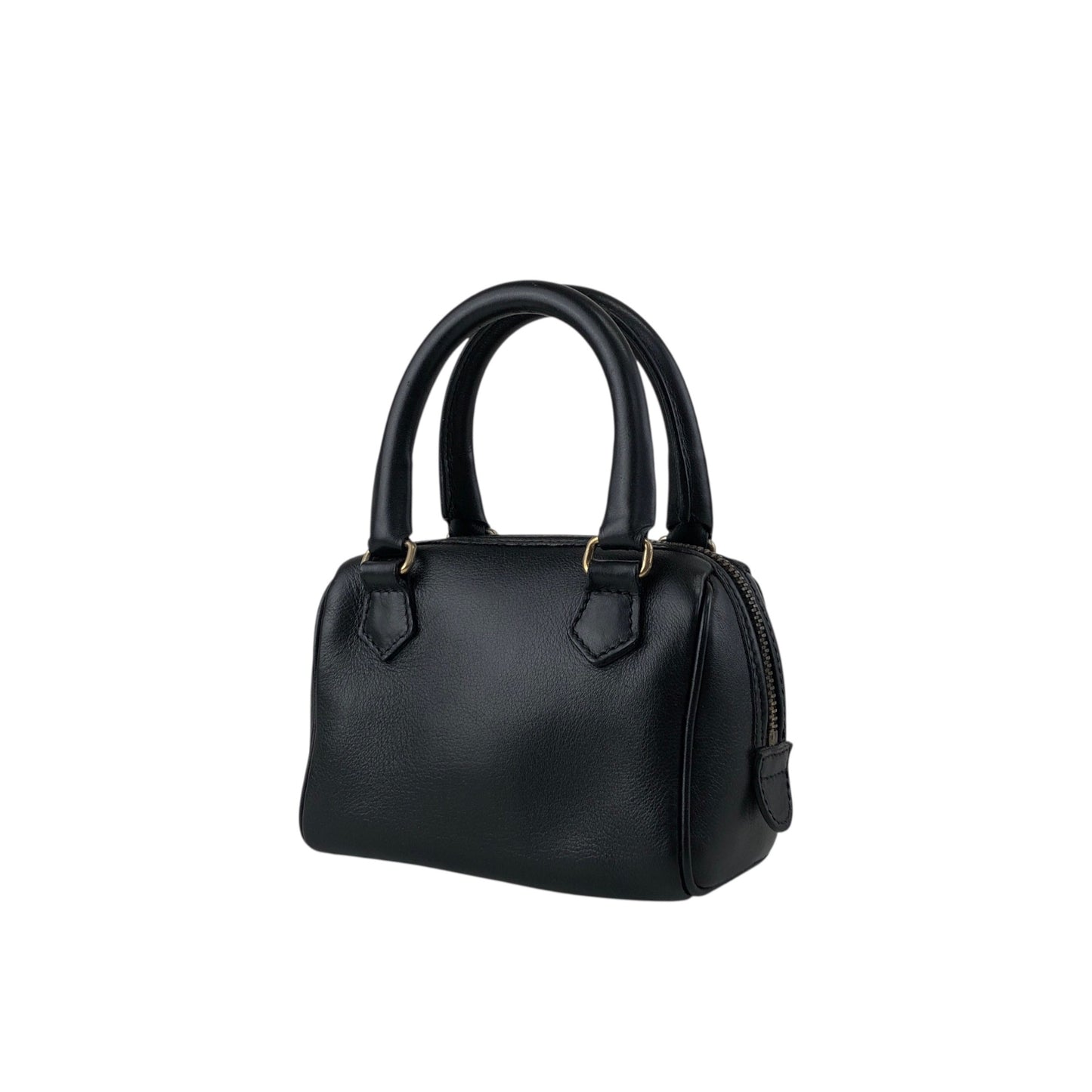 CELINE Two-way Small Handbag Shoulder bag Black Vintage tdajcw