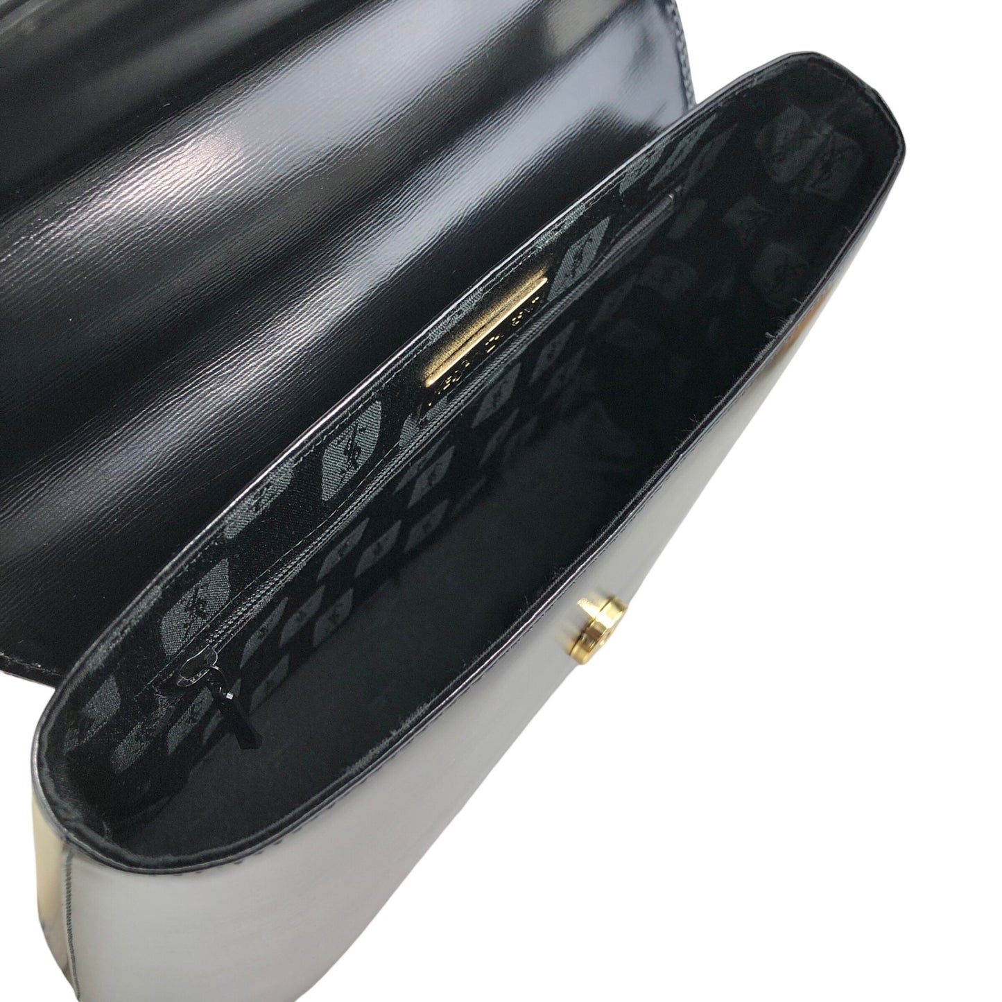 Yves Saint Laurent Top Handle Handbag Black Vintage fhj5dh