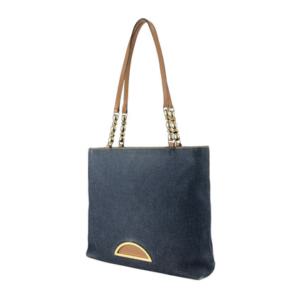 Christian Dior Logo Handbag Totebag Indigo Vintage kxnt2a