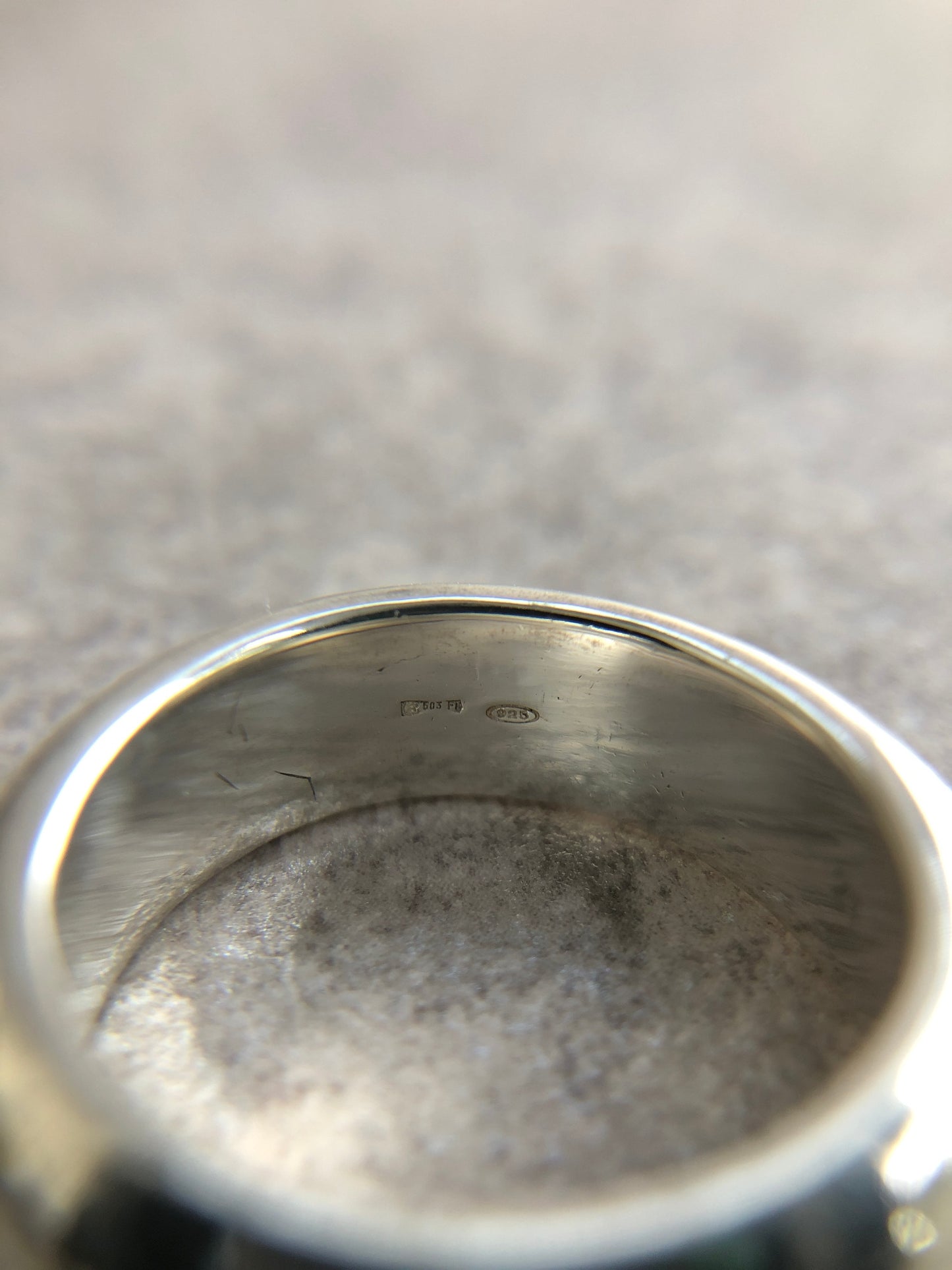 GUCCI SILVER925 Logo Ring Silver Vintage auctpg