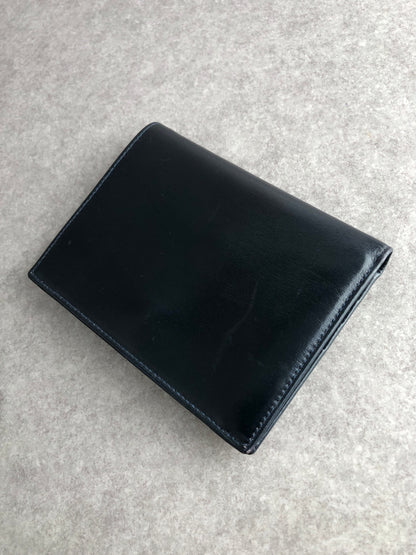 GUCCI Horseshoe Folded Wallet Dark Navy Vintage cvie2b