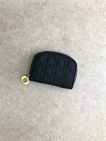 Christian Dior Cannage Key Case Black Vintage u2kyvi