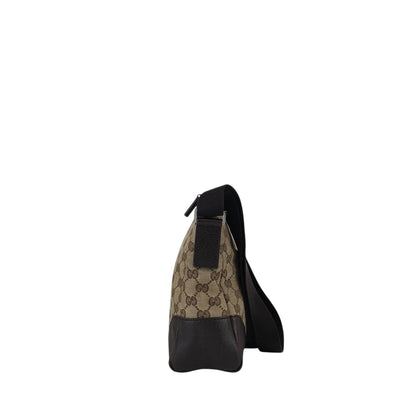 GUCCI GG Canvas Shoulder bag Beige Vintage r6zntd
