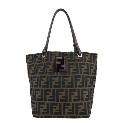 FENDI Zucca Logo Totebag Brown Vintage rb5uv5