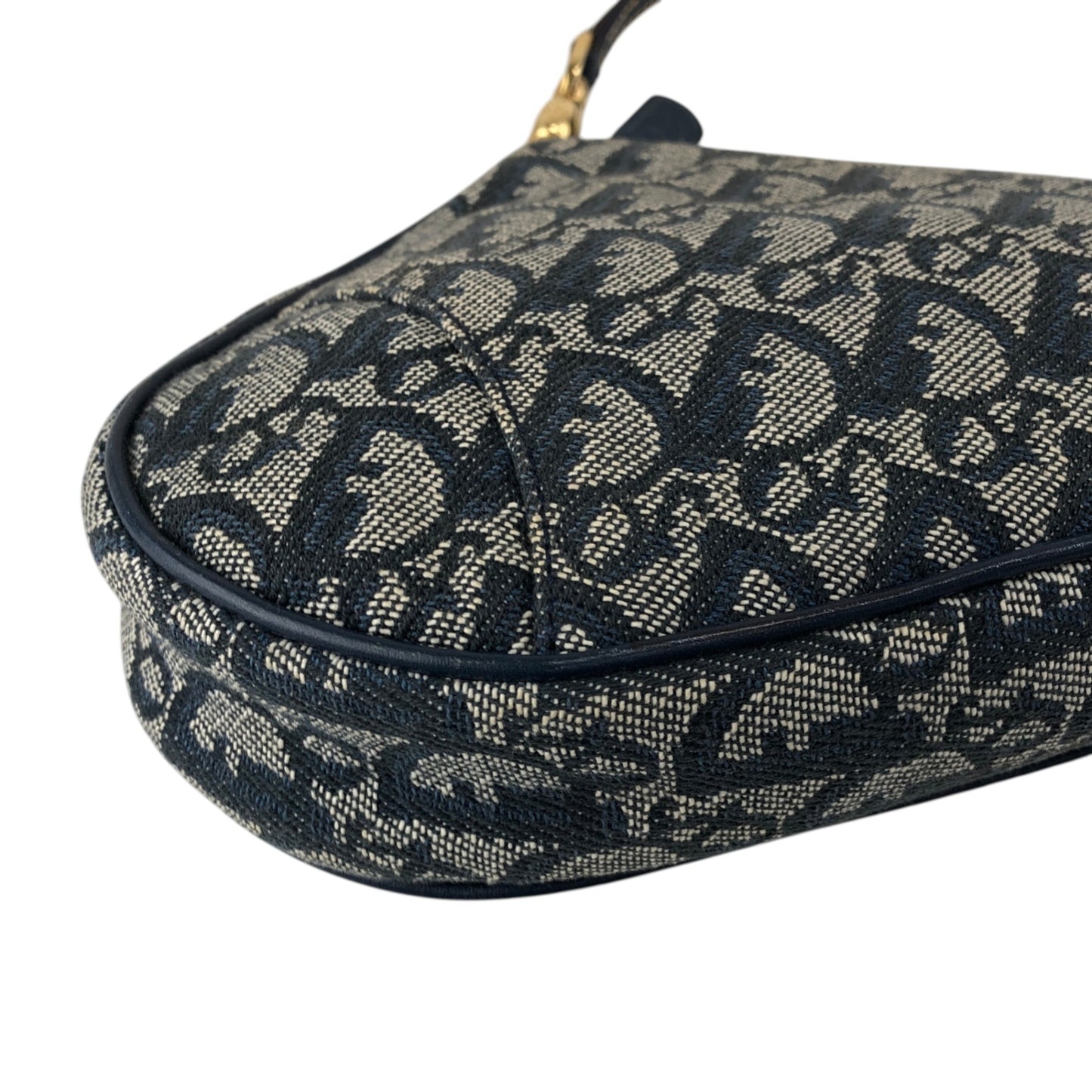 Christian Dior  Trotter Shoulder bag Navy Vintage 73m2yp