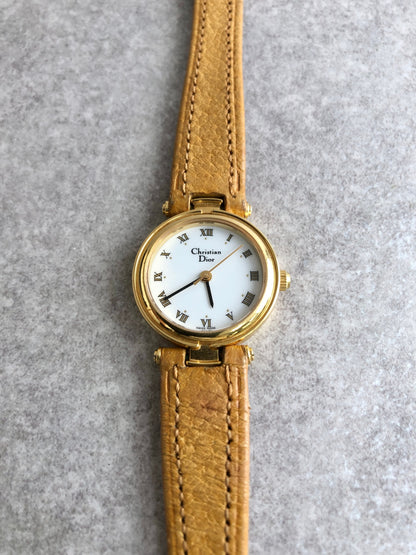 Christian Dior Quartz Watch Brown 3005 Vintage j3tikl