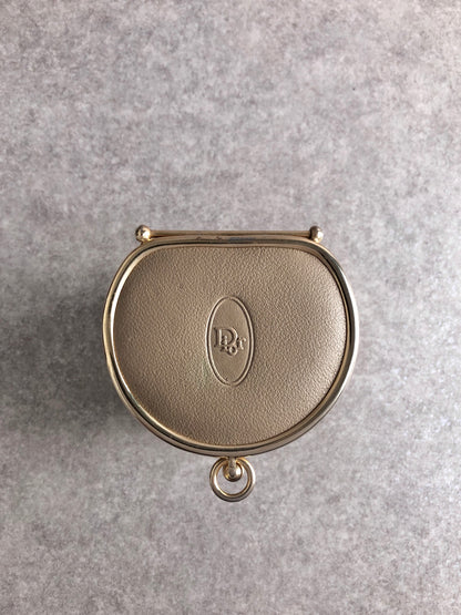 Christian Dior Logo Embossed Coin Purse Brown Vintage svpmy8