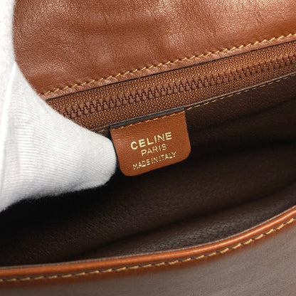 CELINE Gancini Shoulder bag Brown Vintage 4x8mbp