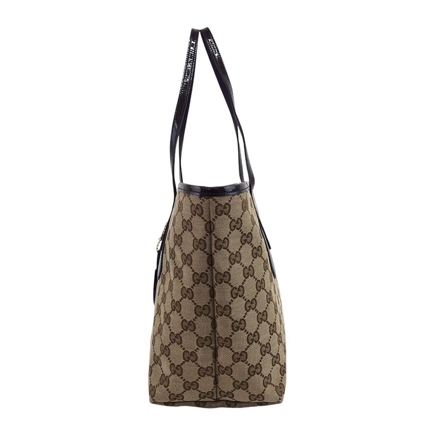 GUCCI GG Canvas Charm Totebag Beige Vintage 32sbhn