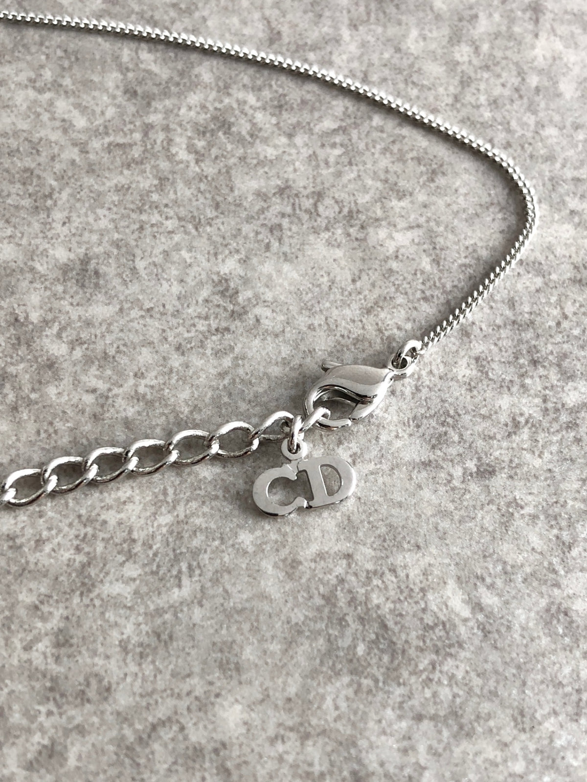 Christian Dior Logo Motif Bracelet Silver Vintage dcipgd