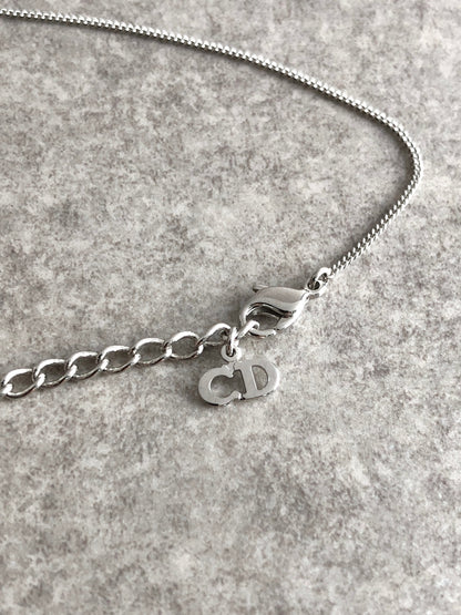 Christian Dior Logo Motif Bracelet Silver Vintage dcipgd
