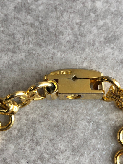 CELINE Triomphe Horse Bit Bracelet Gold Vintage dmhpj8