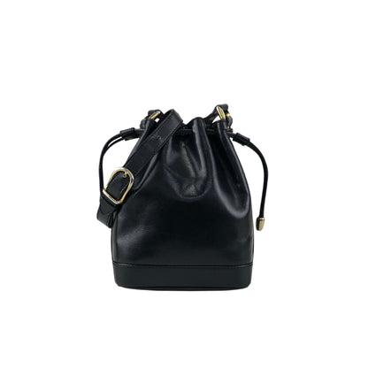 CELINE Drawstring Shoulder bag Black Vintage bp8mps